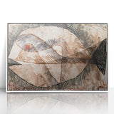 Abstract Fish Modern Wall Art - Contemporary Minimalist Decor Accent