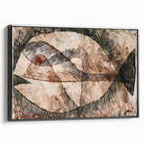 Abstract Fish Modern Wall Art - Contemporary Minimalist Decor Accent