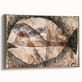 Abstract Fish Modern Wall Art - Contemporary Minimalist Decor Accent