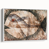 Abstract Fish Modern Wall Art - Contemporary Minimalist Decor Accent