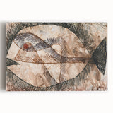 Abstract Fish Modern Wall Art - Contemporary Minimalist Decor Accent