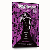 Deep Purple Canadian Tour Retro Poster - Vintage Concert Art