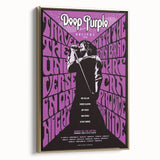 Deep Purple Canadian Tour Retro Poster - Vintage Concert Art