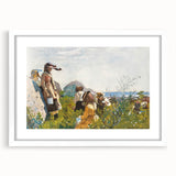 Berry Pickers Realism Art Print - Winslow Homer 1873 Classical Realism Canvas