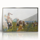 Berry Pickers Realism Art Print - Winslow Homer 1873 Classical Realism Canvas