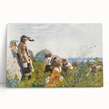 Berry Pickers Realism Art Print - Winslow Homer 1873 Classical Realism Canvas