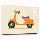 Retro Scooter Boys Wall Art – Fun Kids Room Decor Print