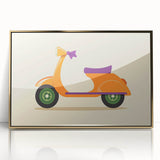 Retro Scooter Boys Wall Art – Fun Kids Room Decor Print