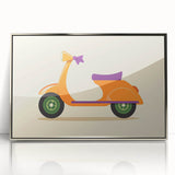Retro Scooter Boys Wall Art – Fun Kids Room Decor Print