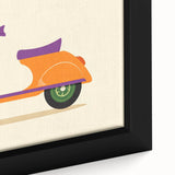 Retro Scooter Boys Wall Art – Fun Kids Room Decor Print