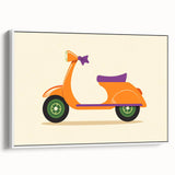 Retro Scooter Boys Wall Art – Fun Kids Room Decor Print