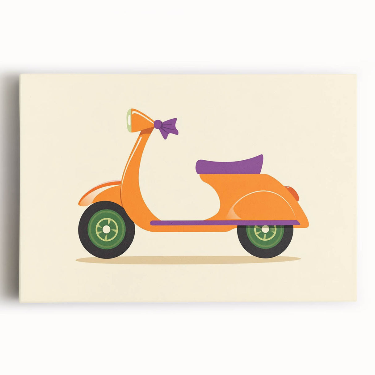 Retro Scooter Boys Wall Art – Fun Kids Room Decor Print