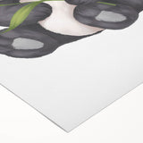 Cute Panda Nursery Wall Art – Baby Room & Kids Bamboo Decor Print