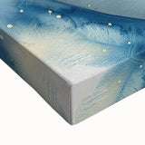 Starry Night Bunny - Kids Room Wall Art Canvas and Framed Options