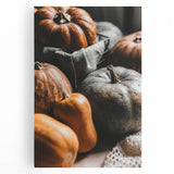 Large black and white canvas featuring a stylized autumn tree, ideal for kitchen wall art.