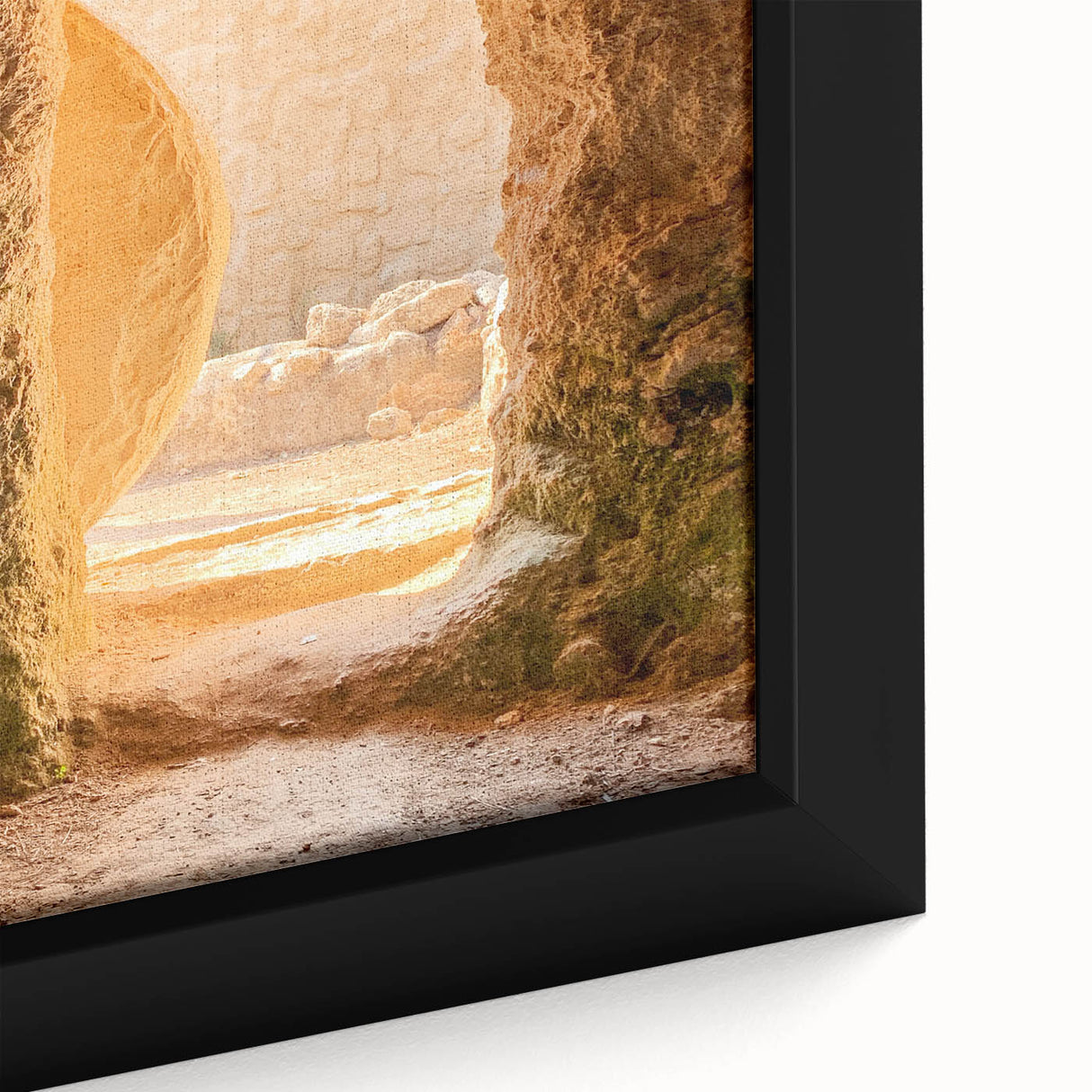 Extra large black wall art featuring a textured, colorful abstract design on framed canvas, ideal for living room decor.
