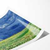 Extra large rolled canvas print featuring line art flowers in soft gray tones, suitable for large living room wall art.