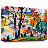 Vibrant Abstract Modern Landscape Wall Art for Contemporary Decor