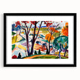 Vibrant Abstract Modern Landscape Wall Art for Contemporary Decor