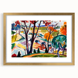 Vibrant Abstract Modern Landscape Wall Art for Contemporary Decor