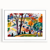 Vibrant Abstract Modern Landscape Wall Art for Contemporary Decor