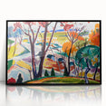 Vibrant Abstract Modern Landscape Wall Art for Contemporary Decor