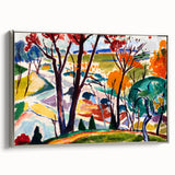 Vibrant Abstract Modern Landscape Wall Art for Contemporary Decor