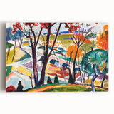 Vibrant Abstract Modern Landscape Wall Art for Contemporary Decor