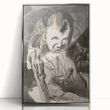 Modern Monochrome Sketch - Paul Klee-Inspired Abstract Wall Art