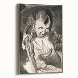 Modern Monochrome Sketch - Paul Klee-Inspired Abstract Wall Art