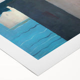 Modern Wall Art: Abstract Waterfront Scene with Bold Minimalist Style