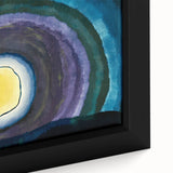 Modern Wall Art: Radiant Abstract Sunrise with Bold Color Layers