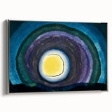 Modern Wall Art: Radiant Abstract Sunrise with Bold Color Layers