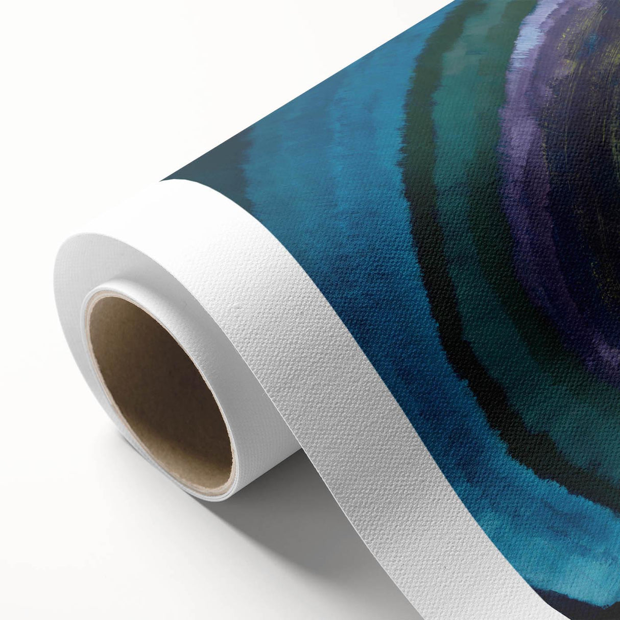 Modern Wall Art: Radiant Abstract Sunrise with Bold Color Layers