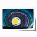 Modern Wall Art: Radiant Abstract Sunrise with Bold Color Layers