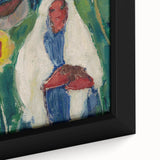 Abstract Sunflowers and Woman - Modern Colorful Wall Art Design