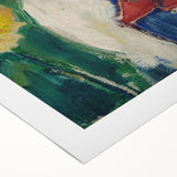 Abstract Sunflowers and Woman - Modern Colorful Wall Art Design