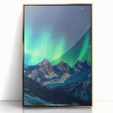 Framed acrylic artwork showcasing a stunning landscape with dramatic cliffs and a golden frame, perfect for enhancing modern home decor. Ideal for nature enthusiasts and art collectors.