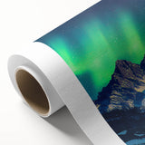 Stunning rolled canvas artwork depicting dramatic cliffs against a serene landscape, showcasing vibrant colors and intricate details, perfect for home decor.