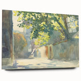 Romanticism Art - Sunlit Wall Under a Tree by John Singer Sargent