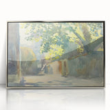 Romanticism Art - Sunlit Wall Under a Tree by John Singer Sargent