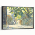Romanticism Art - Sunlit Wall Under a Tree by John Singer Sargent