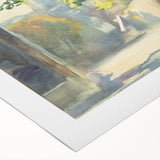 Romanticism Art - Sunlit Wall Under a Tree by John Singer Sargent