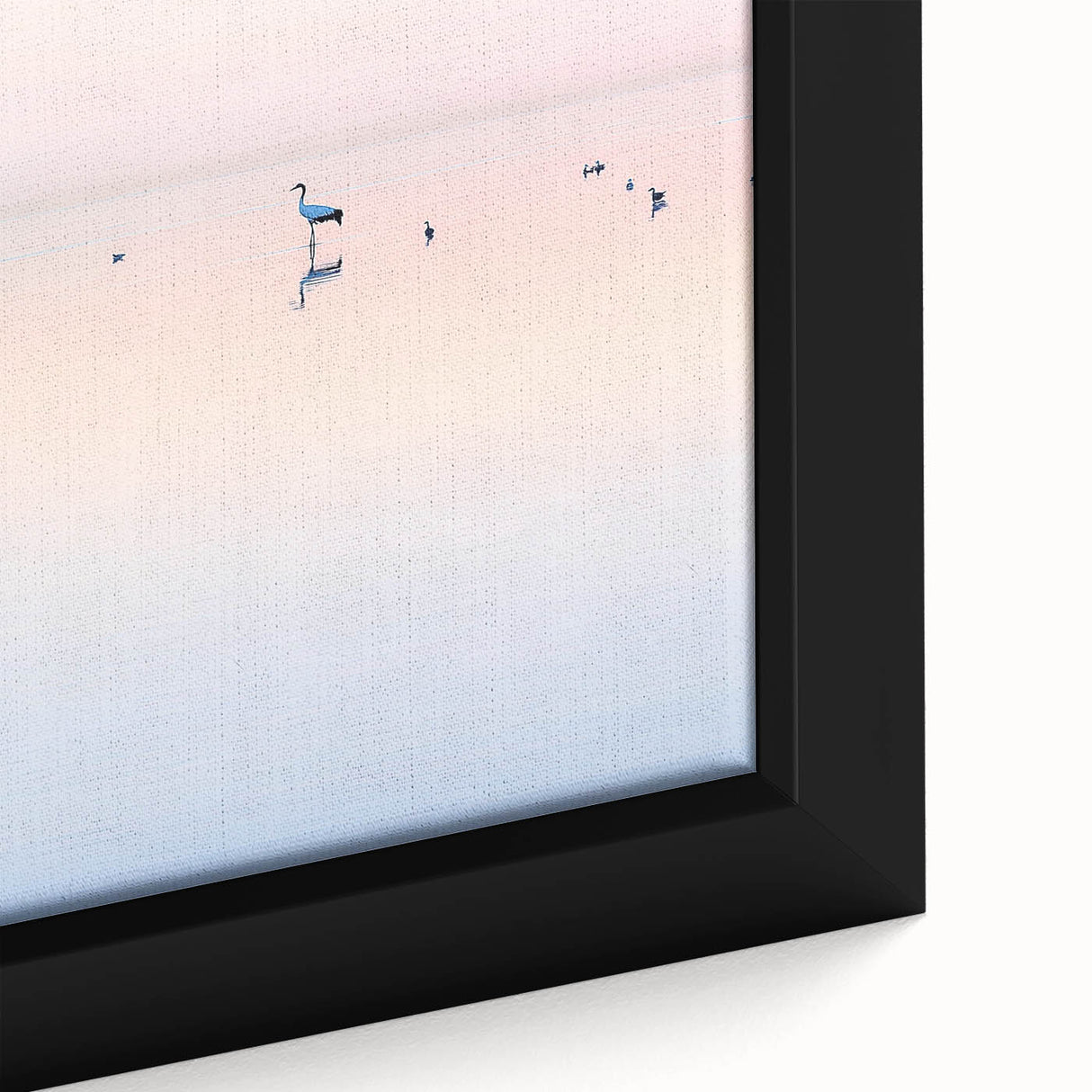 Minimalist Heron Office Wall Art – Modern Corporate Decor