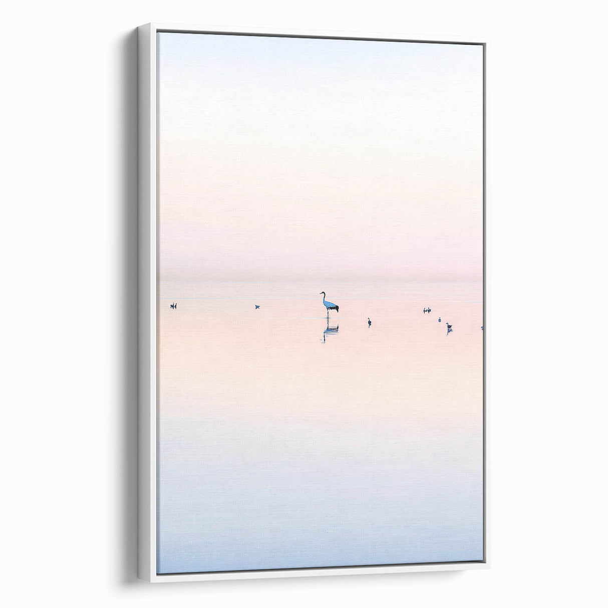 Minimalist Heron Office Wall Art – Modern Corporate Decor