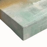 Abstract landscape wall art on stretched canvas, showcasing vibrant colors and intricate textures, perfect for modern home decor or office spaces.