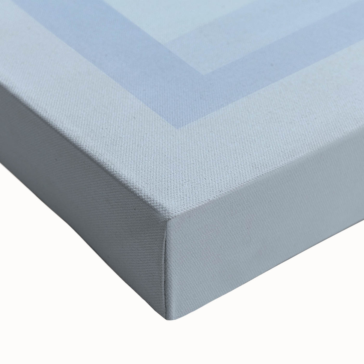Geometric Abstract Wall Decor – Radiant Depth in Sky & Royal Blue
