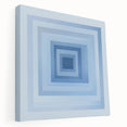 Geometric Abstract Wall Decor – Radiant Depth in Sky & Royal Blue