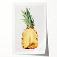 Rolled canvas print depicting assorted fruits in vibrant colors, ideal for art wall dining room.