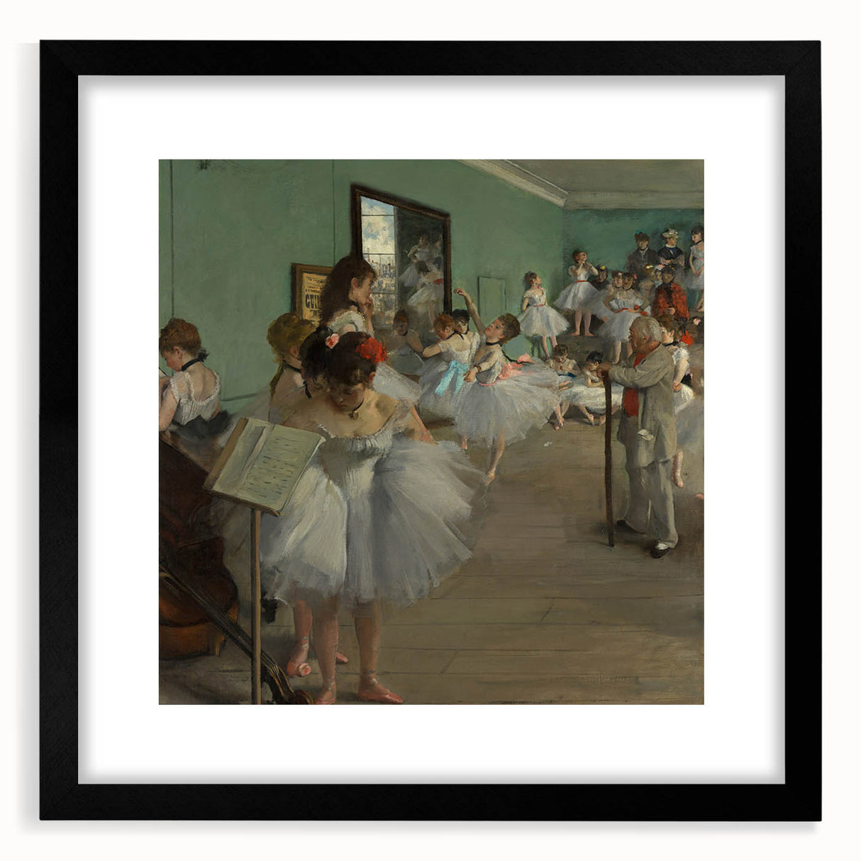 The Dance Class by Degas: Elegant Ballet Studio Impressionist Wall Art